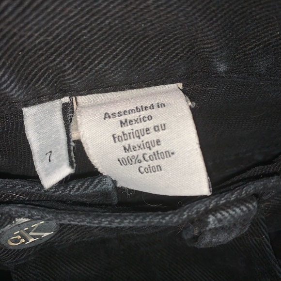 COPY - Calvin Klein Women’s Black Five Button Fly Jeans - Picture 3 of 4